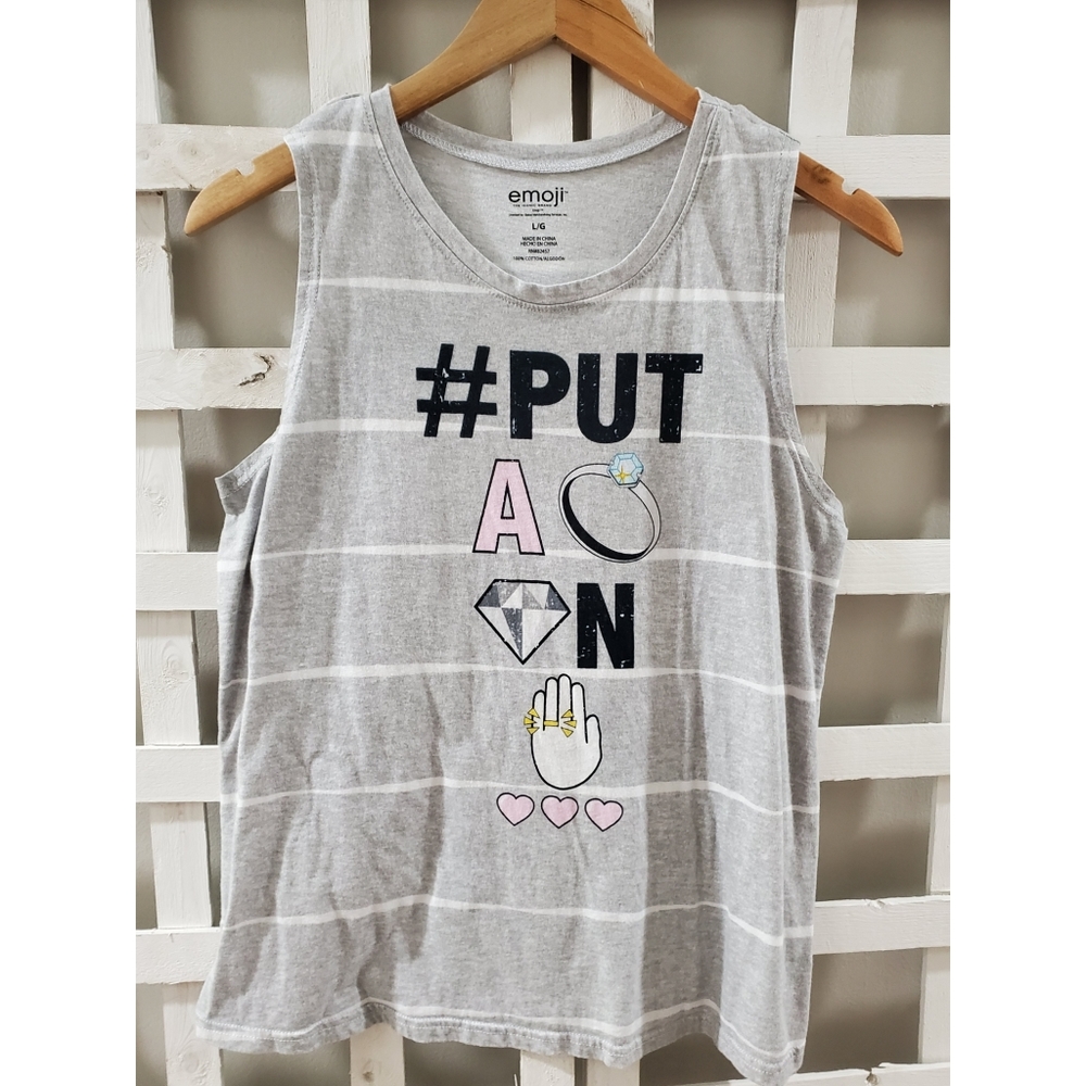 "Put A Ring on It" Tank Top, Size Large